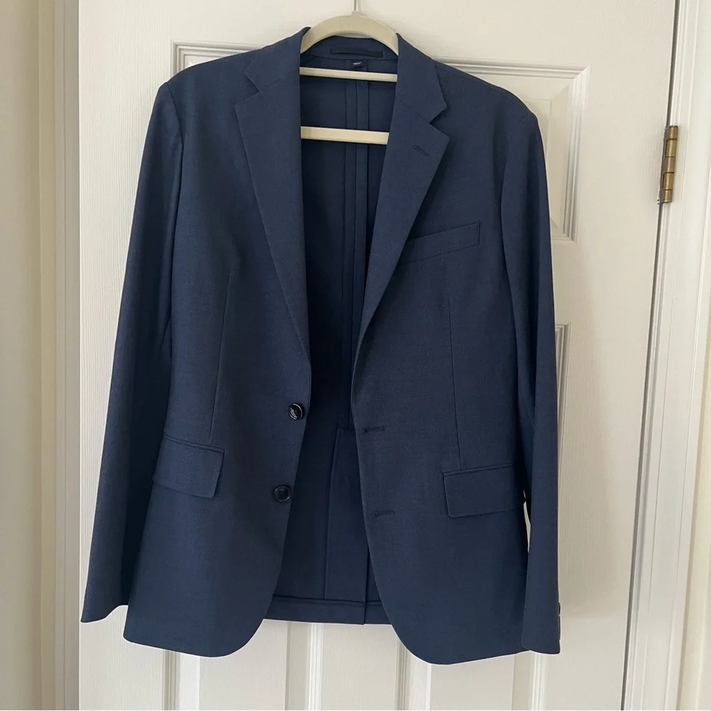 J. Crew Men's Slim-Fit Thompson Performance Suit Jacket, Navy, Size 34S Career